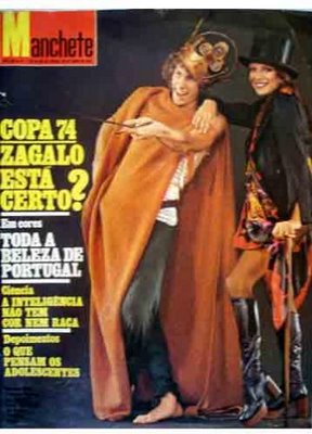 Capa da revista "Manchete" com Marco Nanini e Marília Pêra em seus respectivos papéis em Pippin