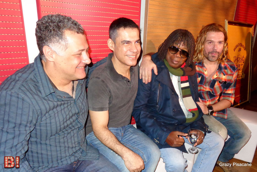 Leo Ganen, Claudio Botelho, Milton Nascimento e Charles Moeller (Foto: Grazy Pisacane)