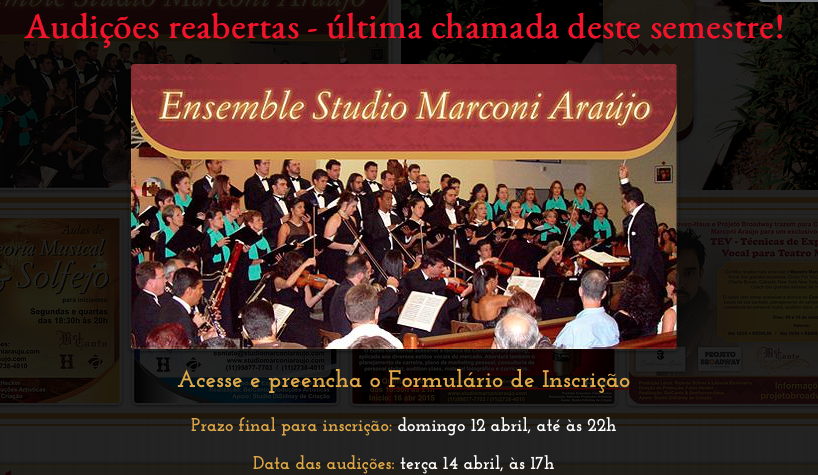 Photo of Studio Marconi abre audições para ensemble em SP