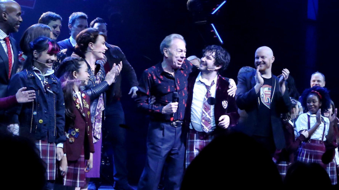 poses at the Opening Night of "School of Rock" on Broadway at The Winter Garden Theatre on December 6, 2015 in New York City.