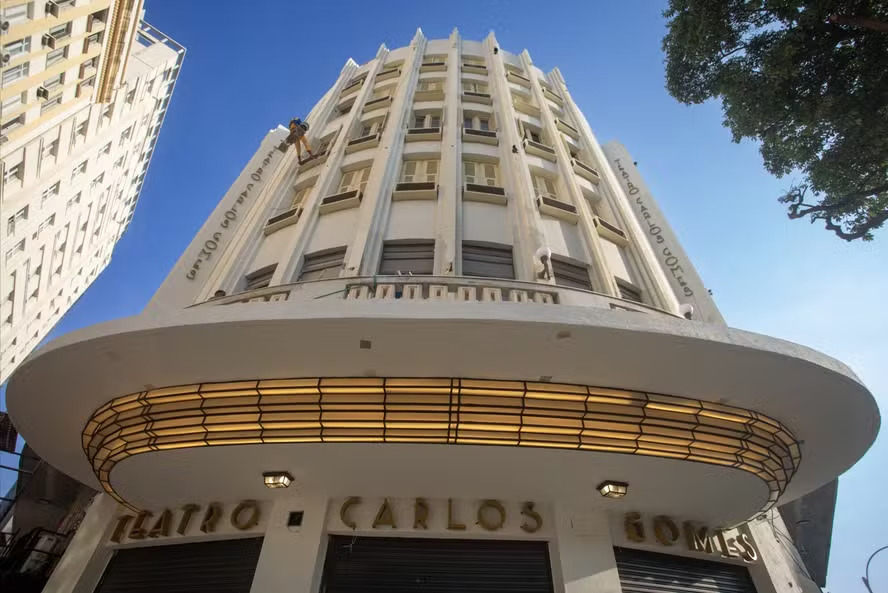 Fachada Teatro Carlos Gomes no Rio de Janeiro
